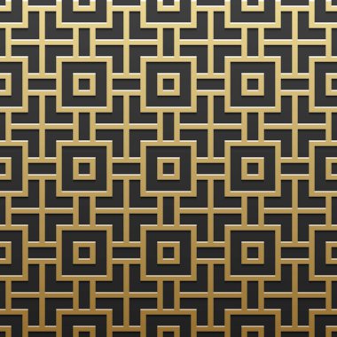 Geometrik desenli altın metalik arka plan. Zarif lüks stil.