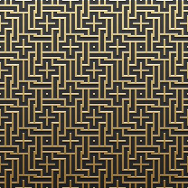 Geometrik desenli altın metalik arka plan. Zarif lüks stil.