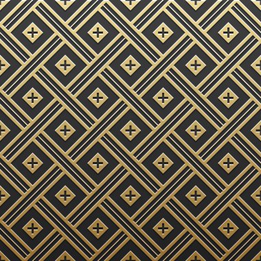 Geometrik desenli altın metalik arka plan. Zarif lüks stil.