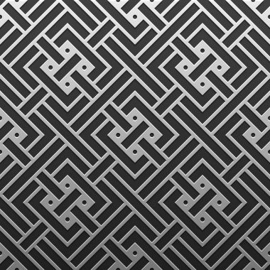 Gümüş/Platin Metalik arka plan geometrik desenli. Zarif lüks stil.