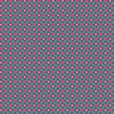 Basit geometrik şekiller ile şirin pixelated desen. Tekstil ve iç tasarım için yararlı.