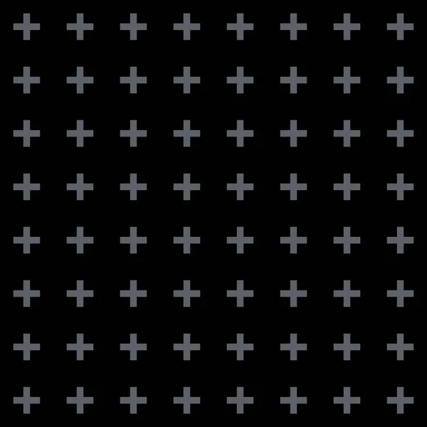 Нейтральный серый корпоративный фон с небольшими крестами. Бесшовный векторный шаблон . — стоковый вектор