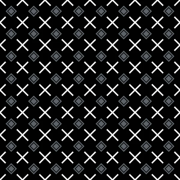 Neutral grå corporate bakgrund med kors och rhombuses. Sömlös vektor mönster. — Stock vektor