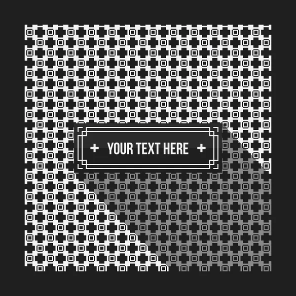 Text background with pixelated monochrome pattern. Useful for corporate presentations, advertising and web design. Neutral style — Stock Vector