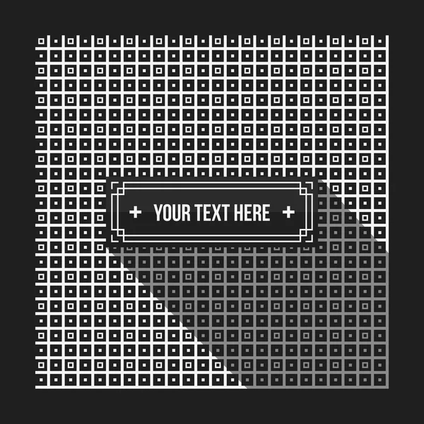텍스트 배경 pixelated 흑백 패턴입니다. 기업의 프레 젠 테이 션, 광고 및 웹 디자인에 유용 합니다. 중립 스타일 — 스톡 벡터