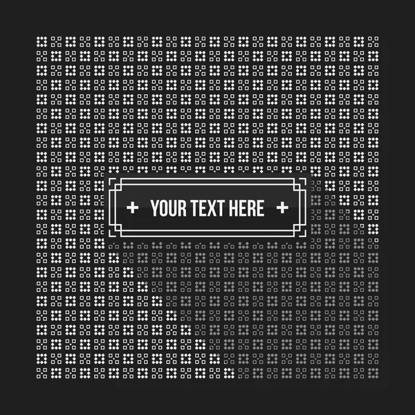 Text-Hintergrund mit verpixeltem monochromen Muster. nützlich für Unternehmenspräsentationen, Werbung und Webdesign. neutraler Stil — Stockvektor