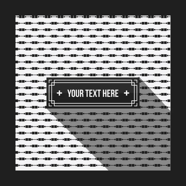 Fondo de texto con patrón monocromático pixelado. Útil para presentaciones corporativas, publicidad y diseño web. Estilo neutro — Vector de stock