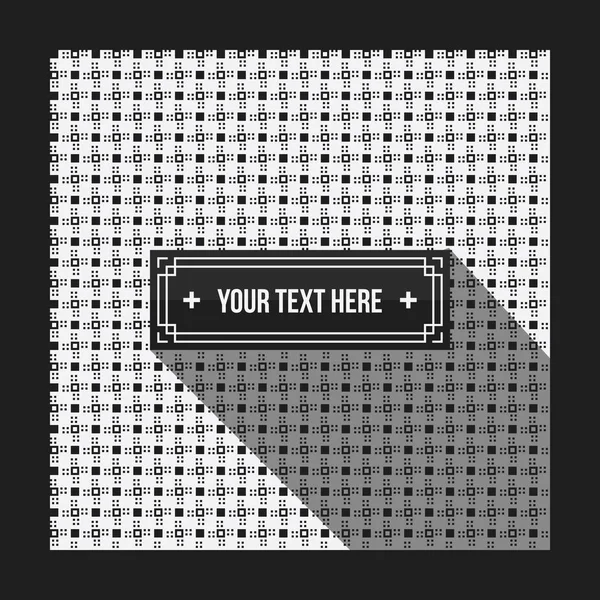 Fondo de texto con patrón monocromático pixelado. Útil para presentaciones corporativas, publicidad y diseño web. Estilo neutro — Archivo Imágenes Vectoriales