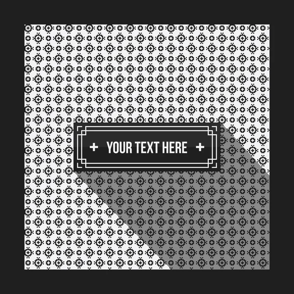 Text background with pixelated monochrome pattern. Useful for corporate presentations, advertising and web design. Neutral style — Stock Vector