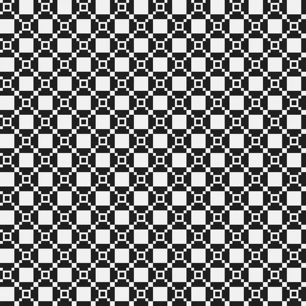 Простой пиксельный рисунок с монохромными геометрическими фигурами. Полезно для текстильного и интерьерного дизайна. Строгий нейтральный стиль . — стоковый вектор