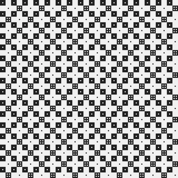 Απλή pixelated μοτίβο με μονόχρωμη γεωμετρικά σχήματα. Χρήσιμο για την κλωστοϋφαντουργία και εσωτερικό σχεδιασμό. Αυστηρό ύφος ουδέτερο. — Διανυσματικό Αρχείο