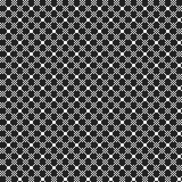 Egyszerű pixelated minta monokróm geometrikus alakzatokat. Hasznos a textil- és belsőépítészet. Szigorú semleges stílusban. — Stock Vector