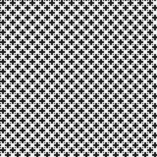 Egyszerű pixelated minta monokróm geometrikus alakzatokat. Hasznos a textil- és belsőépítészet. Szigorú semleges stílusban. — Stock Vector