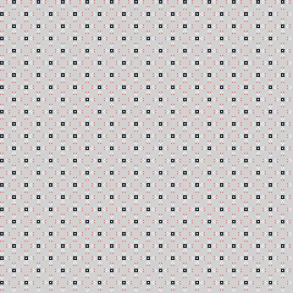 Lindo patrón pixelado con formas geométricas simples. Útil para el diseño textil e interior . — Vector de stock