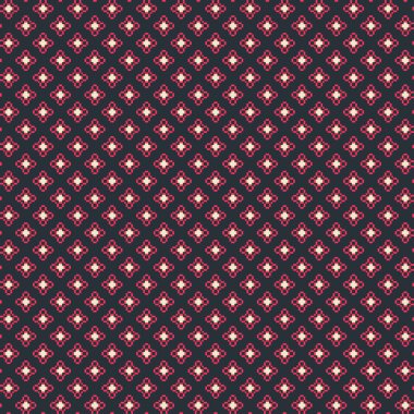 Basit geometrik şekiller ile şirin pixelated desen. Tekstil ve iç tasarım için yararlı.