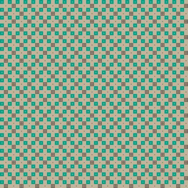 Basit geometrik şekiller ile şirin pixelated desen. Tekstil ve iç tasarım için yararlı.