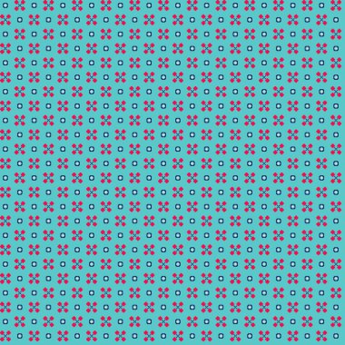 Basit geometrik şekiller ile şirin pixelated desen. Tekstil ve iç tasarım için yararlı.