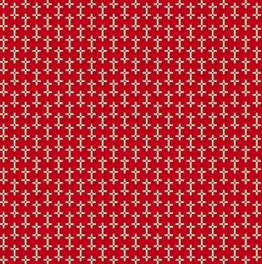 Basit geometrik şekiller ile şirin pixelated desen. Tekstil ve iç tasarım için yararlı.