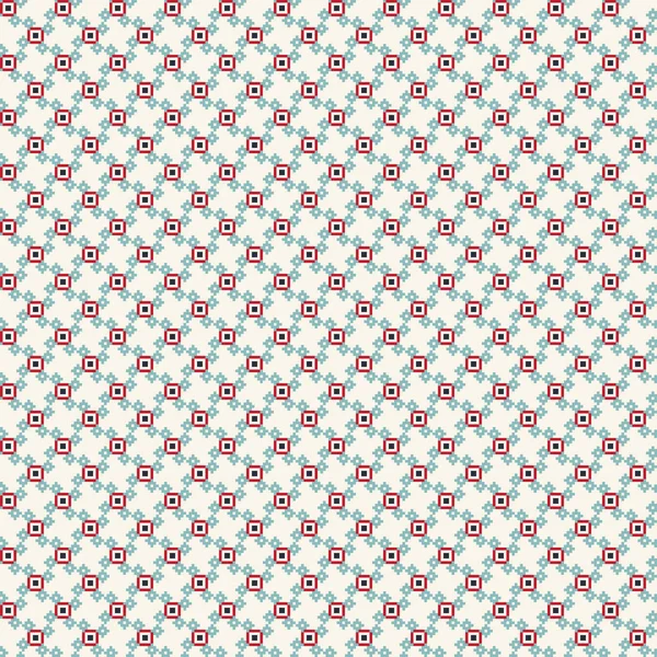 Lindo patrón pixelado con formas geométricas simples. Útil para el diseño textil e interior . — Vector de stock