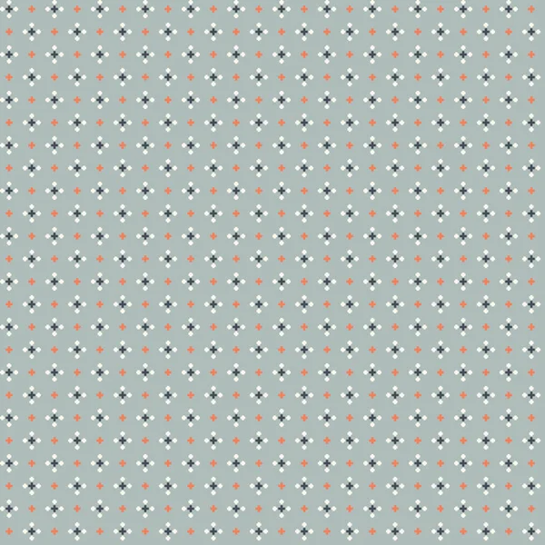 Niedliche pixelige Muster mit einfachen geometrischen Formen. nützlich für Textil- und Innenarchitektur. — Stockvektor