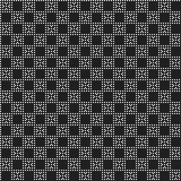 Strict pixelated seamless pattern in corporate style. Useful for web backgrounds, textile or interior design. — Stock Vector