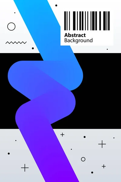 Poster design avec des éléments géométriques dans un style minimaliste moderne. Modèle de fond abstrait — Image vectorielle