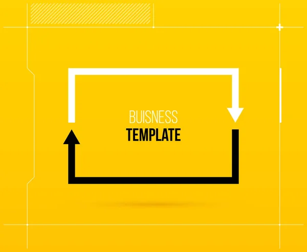 Rectangle cycle template with two segments in elegant techno style. Royalty Free Stock Vectors