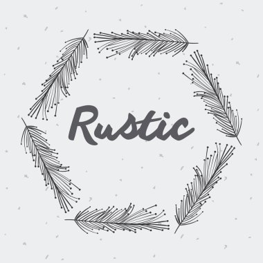 gri rustik tüyler simgesi