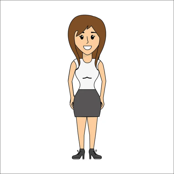 people, woman with casual cloth avatar icon