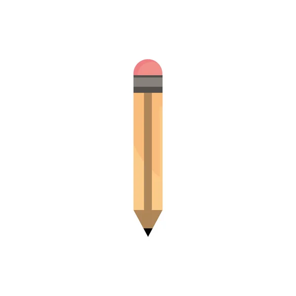 Pencil office work business equipment icon — Stock Vector