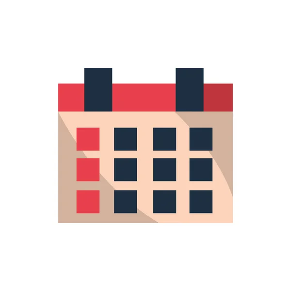Calendar reminder plan office work business equipment icon — Stock Vector