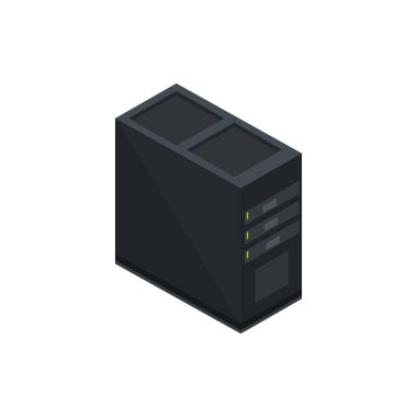 pc vaka birimi teknoloji donanım aygıtı bilgisayarı izometrik