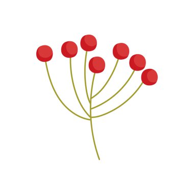 Dekoratif doğa yaprakları dal simgesi bırakır