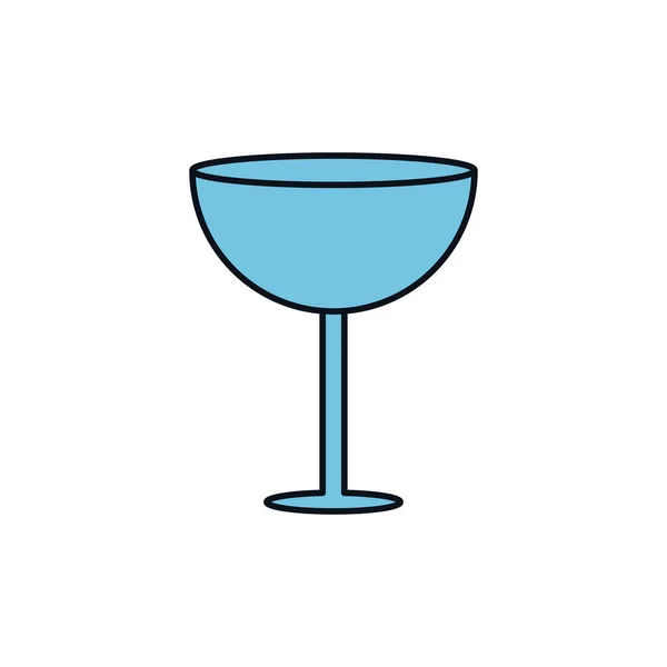 Bor üveg ünneplés party vonal kitöltése design — Stock Vector