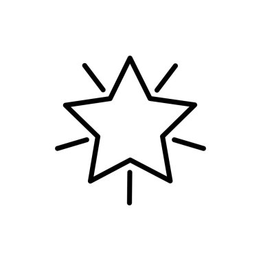 yıldız beş köşeli çizgi biçimi simgesi