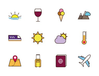 Turizm tatilleri için seyahat simgeleri belirlendi