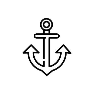 deniz çapa turizmi kalın çizgi üzerinde seyahat eder