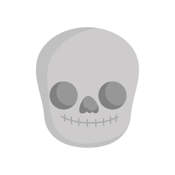 Skull death culture mexico icon - Stok Vektor