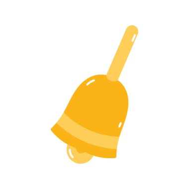 Mutlu noeller altın çan dekorasyon ikonu