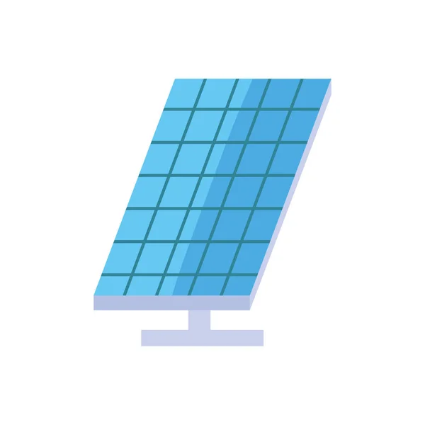 Ecologia ambiente renovável ícone do painel solar — Vetor de Stock