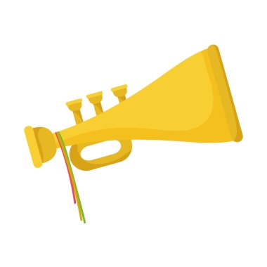 Trompet rüzgarı enstrümanı müzik simgesi