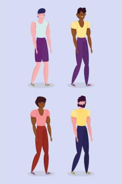 Mutlu arkadaşlık günü düz tasarım