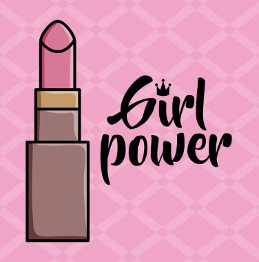 lipstick make up pop art style