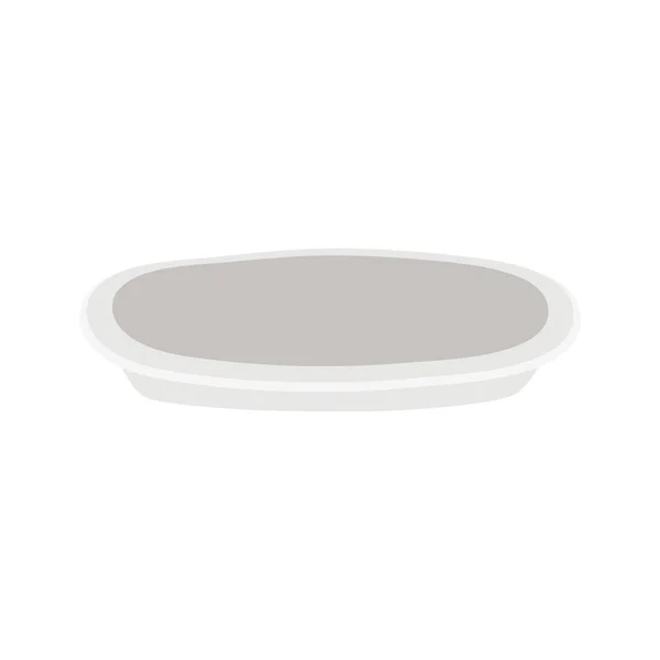 Кухня для посуду на білому фоні — стоковий вектор