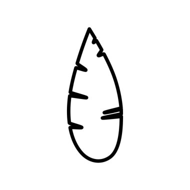 Sonbahar yaprağı yaprak doğa simgesi kalın çizgi