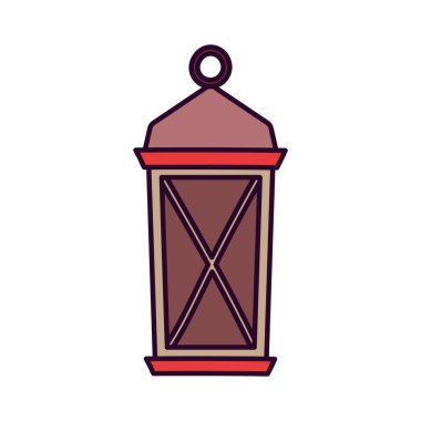 classic lamp decoration on white background