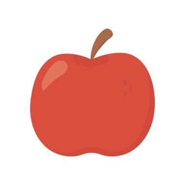 fresh fruit apple on white background