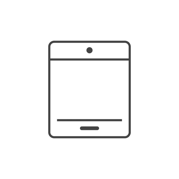 Tablet computer technology icon line design — 스톡 벡터
