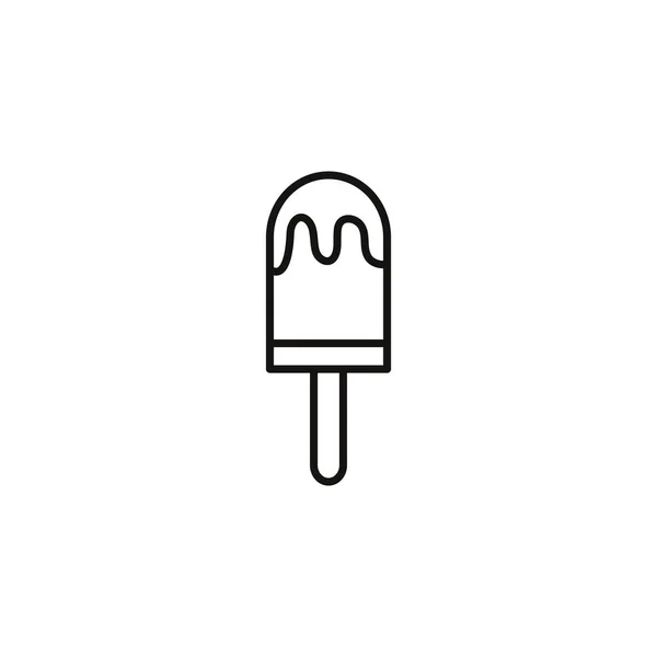 Popsicle sweet and candies icon line — Vetor de Stock