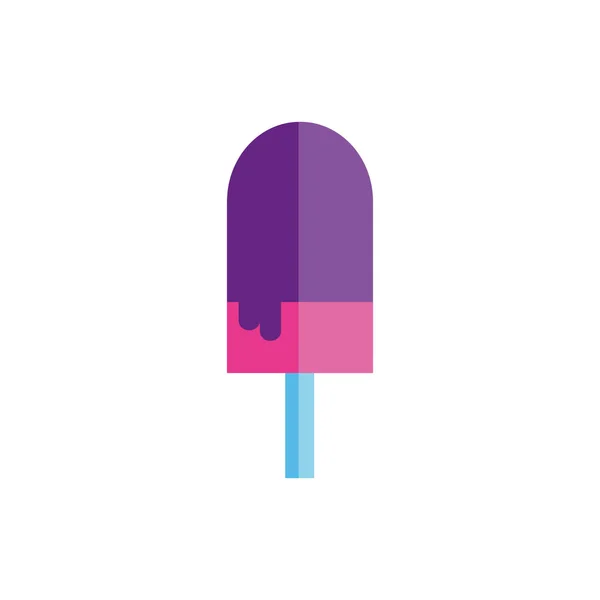 Isolated popsicle icon flat vector design — Stock Vector